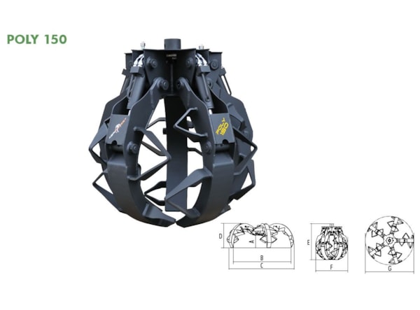 Graifer Petale Agriforest Pentru lemne de foc - POLY 300 de vanzare